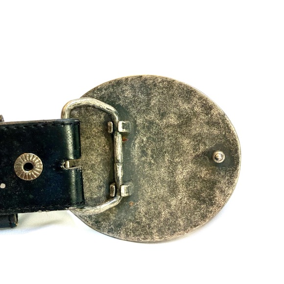 Vintage Ed Hardy Belt Studded Red Rhinestones Buckle - Picture 5 of 16